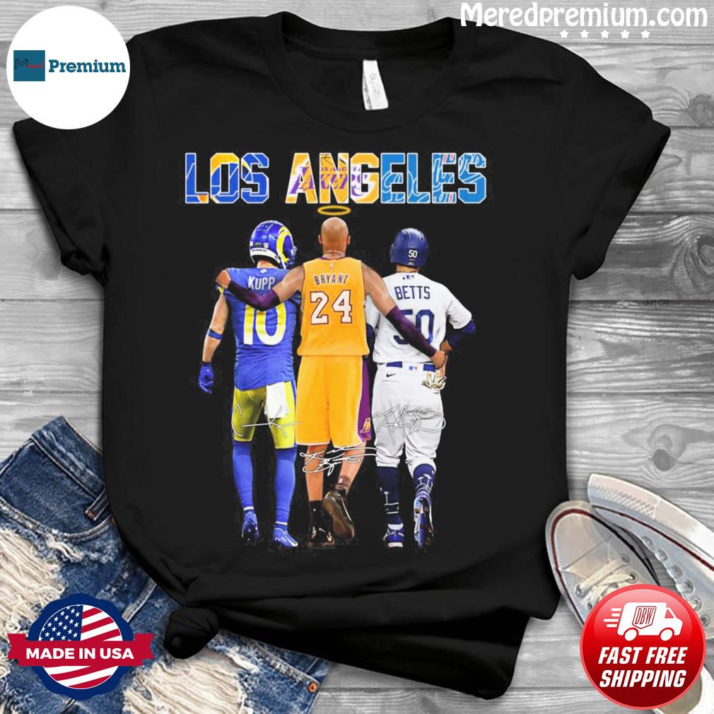 Los angeles cooper kupp kobe bryant and mookie betts signatures shirt,  hoodie, sweater, long sleeve and tank top