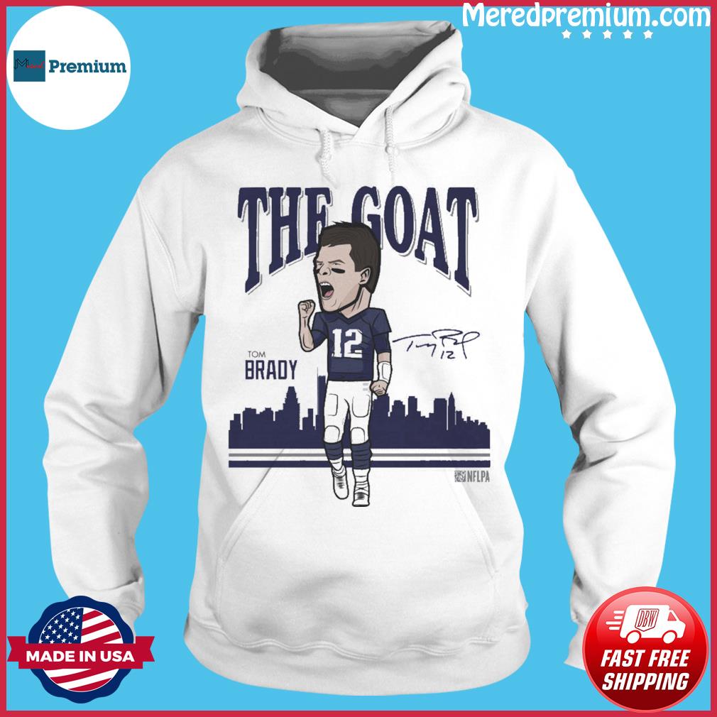 Premium 12 Tom brady the goat shirt, hoodie, sweater, long sleeve