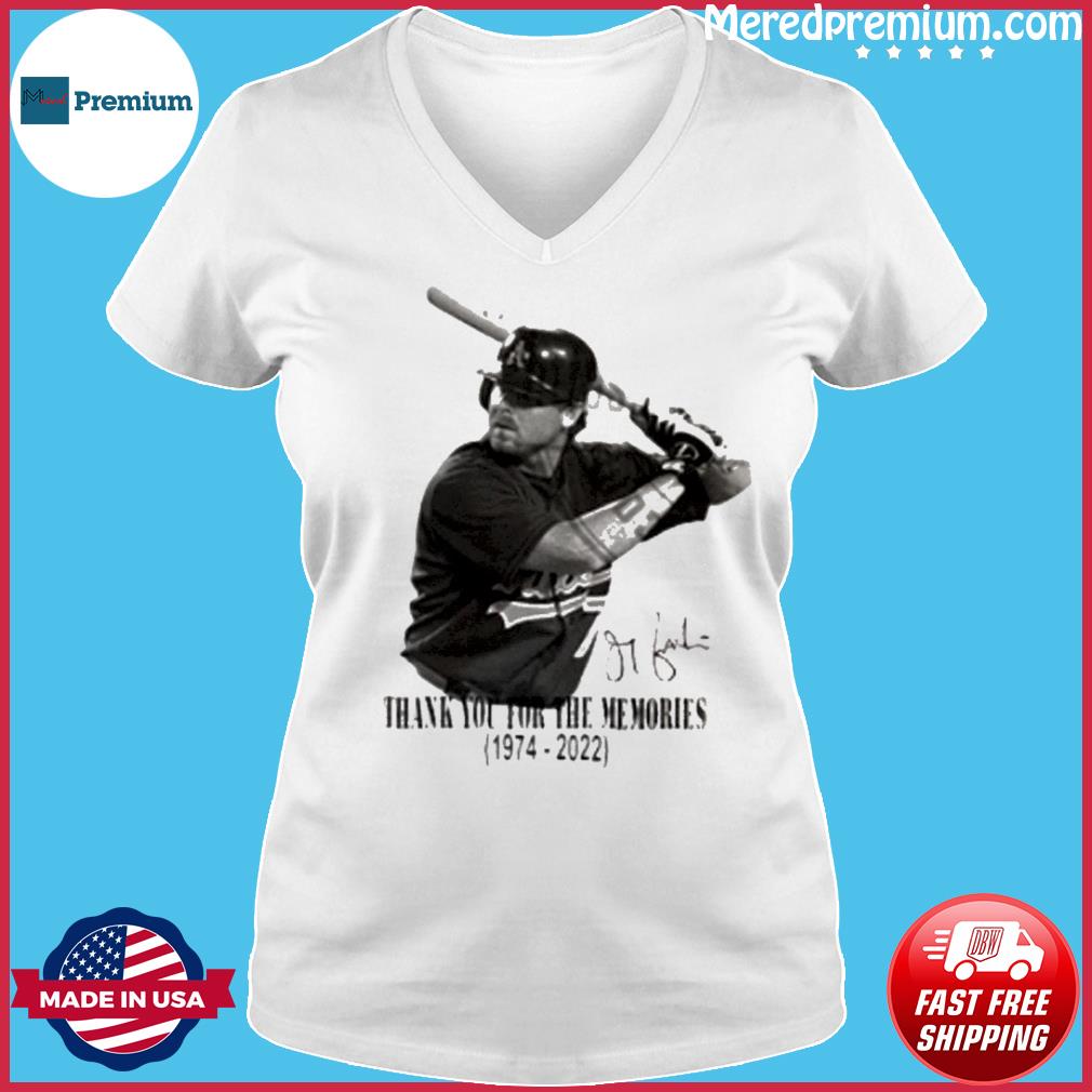 Thank You For The Memories Jeremy Giambi 1974-2022 Shirt - Trends