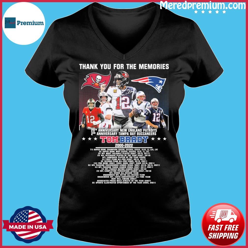 The Patriots And Buccaneers Tom Brady 2000 2022 Thank You For The