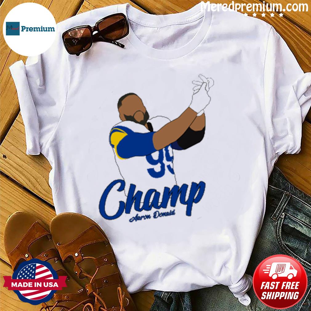 Aaron Donald 99 La Rams Champions Super Bowl Unisex T-Shirt - Teeruto