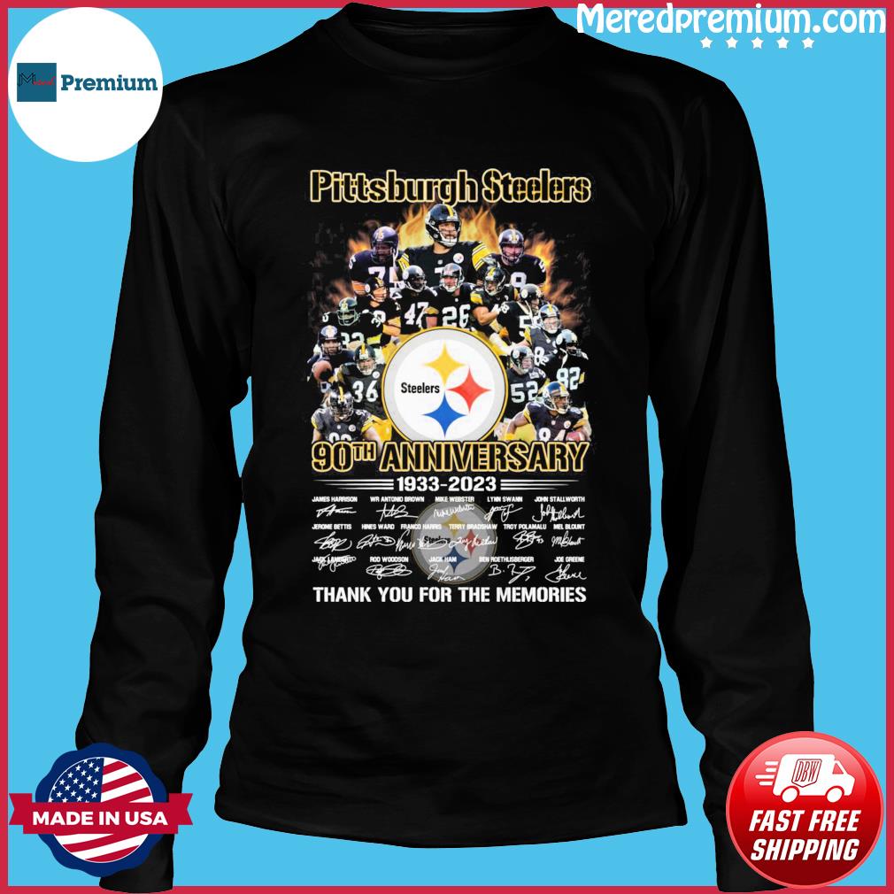 1933-2023 Pittsburgh Steelers 90th Anniversary Thank You For The