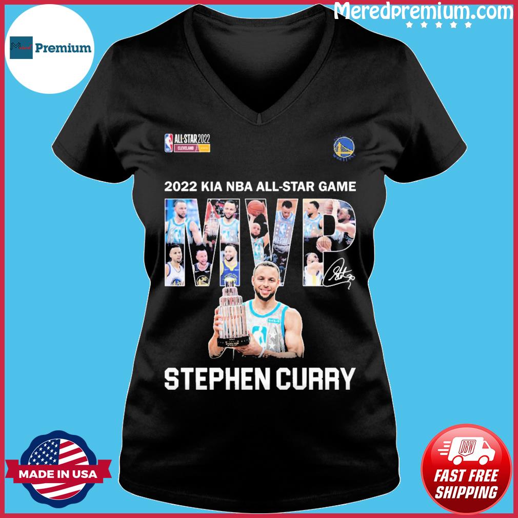 2022 KIA NBA All-star game MVP Stephen Curry signature shirt t