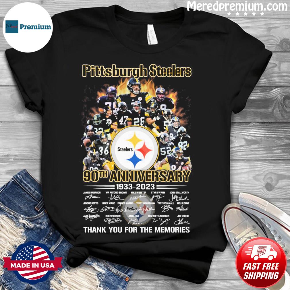 1933-2023 Pittsburgh Steelers 90th Anniversary Thank You For The