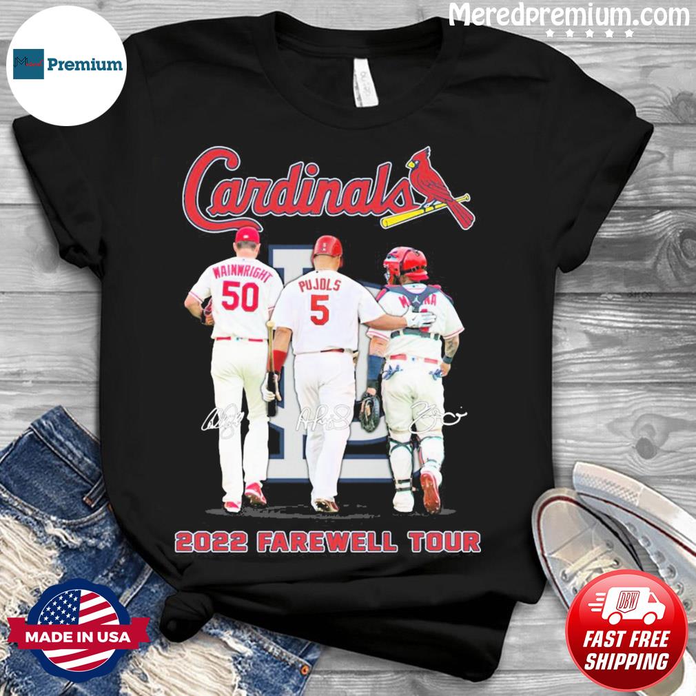 Adam Wainwright Albert Pujols Yadier Molina One Last Ride Tshirt