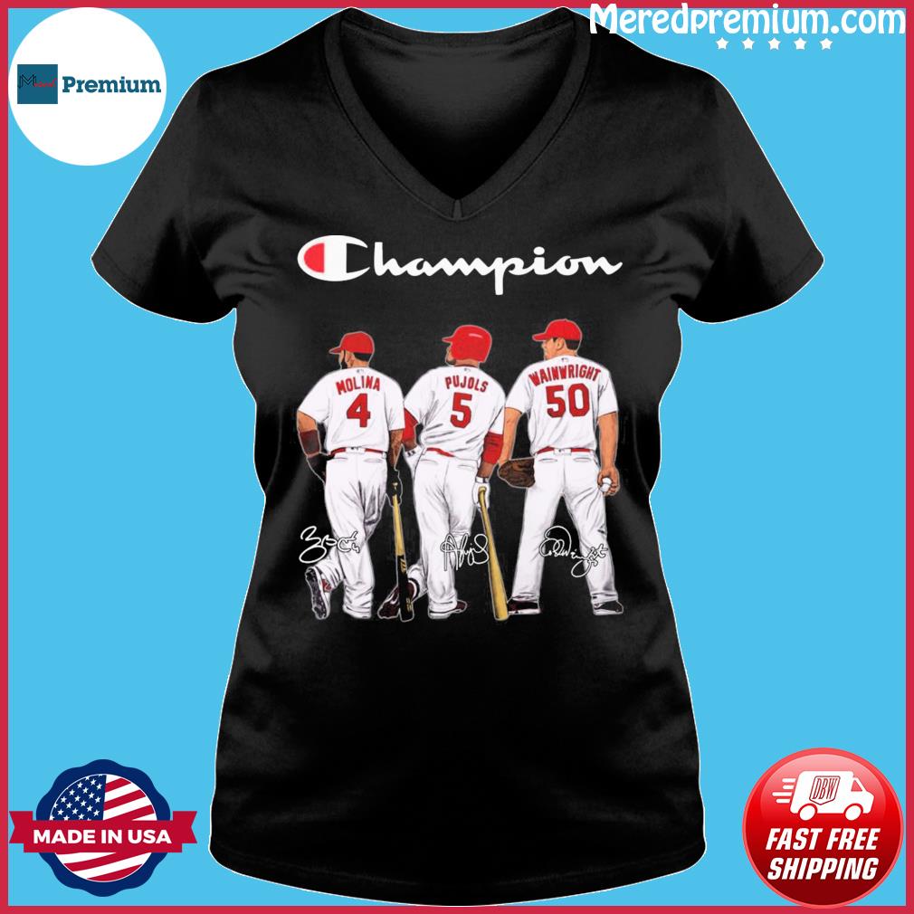 St Louis Cardinals Adam Wainwright Albert Pujols And Yadier Molina Thank  You For The Memories Signatures Shirt, hoodie, longsleeve, sweatshirt,  v-neck tee