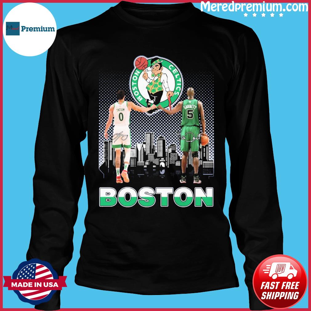 Boston celtics tatum jersey kevin garnett city signatures Shirt, hoodie,  sweater, long sleeve and tank top