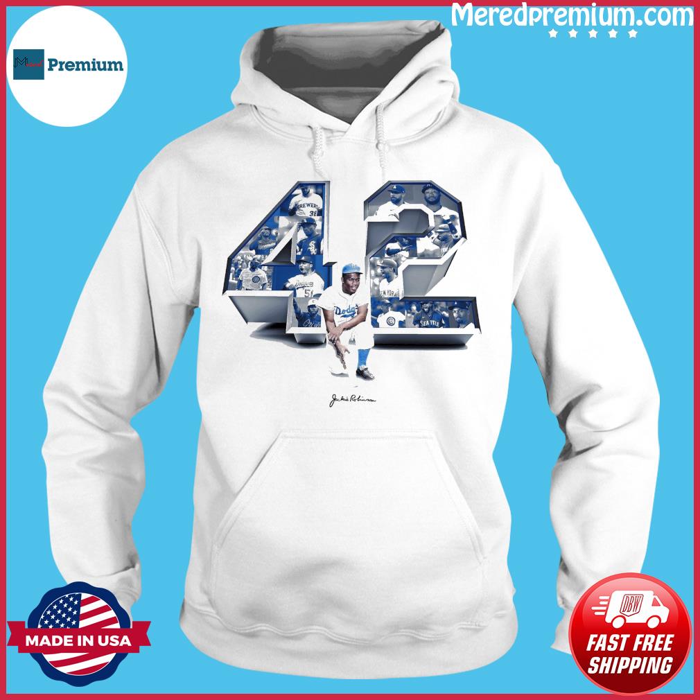 Jackie Robinson 42 Los Angeles Dodgers Signatures Shirt, hoodie