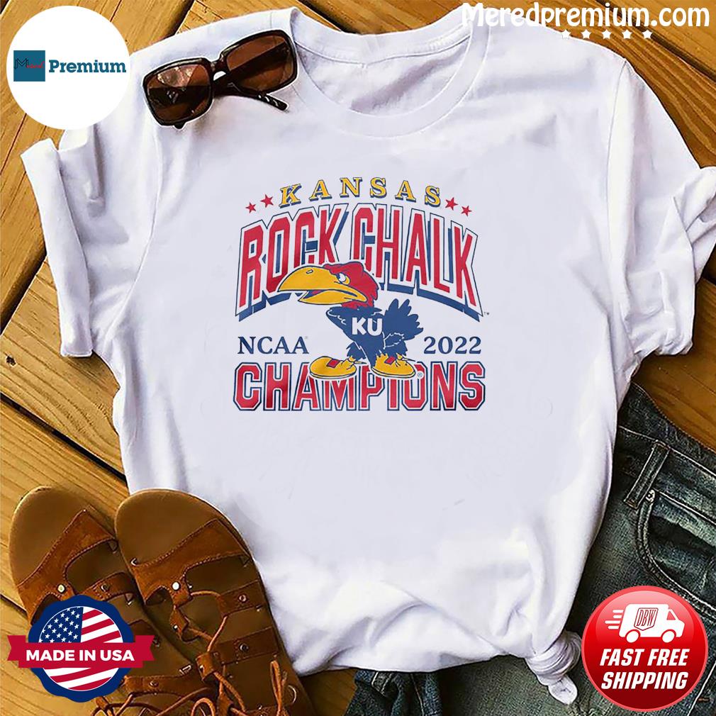 Kansas Jayhawks rock chalk 2022 NCAA men's basketball champions shirt,  hoodie, sweater and v-neck t-shirt