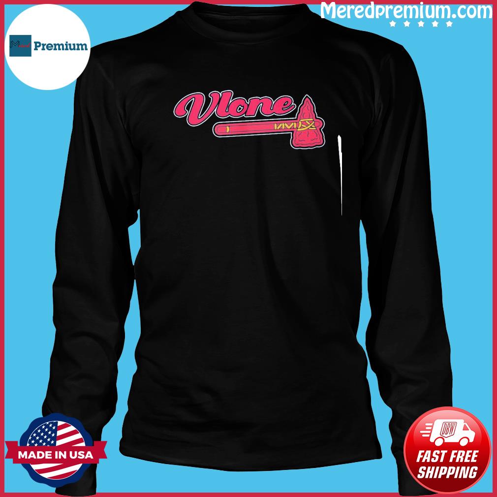 Atlanta Braves V Vlone Logo Shirt, hoodie, sweater, long sleeve