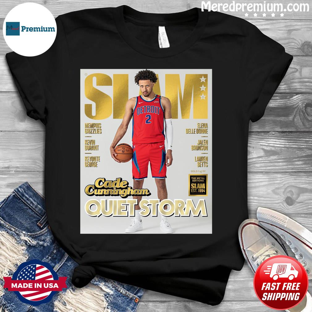 Slam Cover Cade Cunningham Quiet Storm basketball shirt, hoodie, sweater,  longsleeve and V-neck T-shirt
