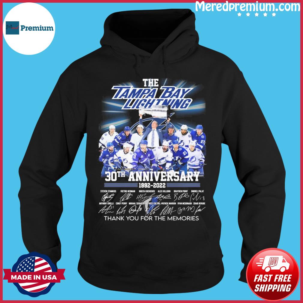 The Tampa Bay Lighting 30th Anniversary 1992-2022 t-shirt