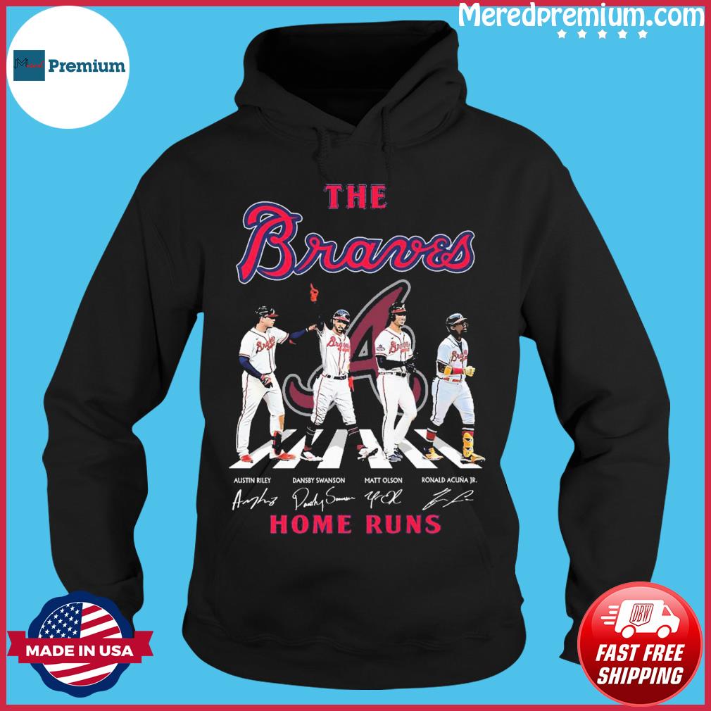 The Braves Austin Riley Dansby Swanson Matt Olson And Ronald Acuna Jr Home  Runs Abbey Road Signatures Shirt - Teespix - Store Fashion LLC