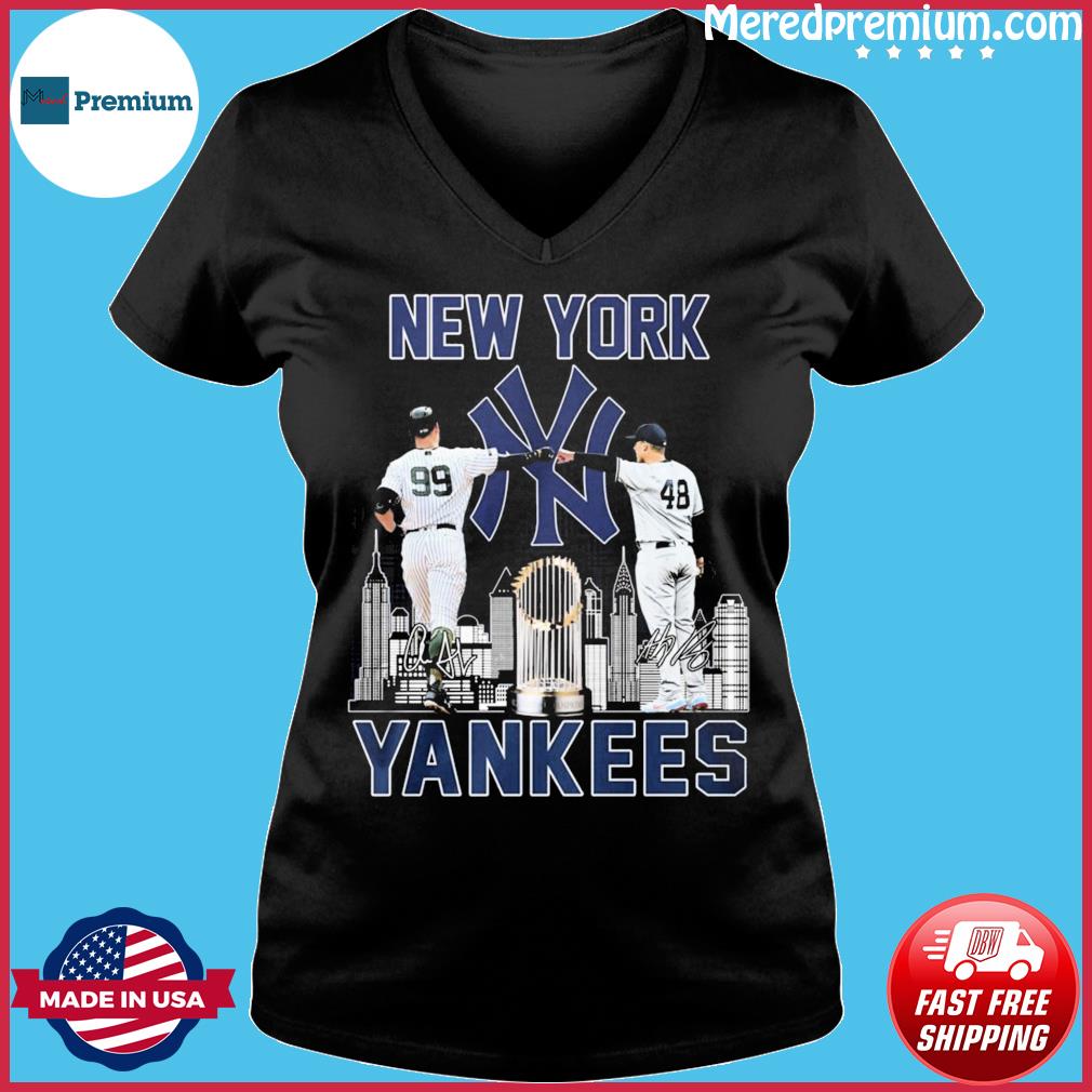 New York Yankees Aaron Judge And Anthony Rizzo Signatures Shirt - Peanutstee