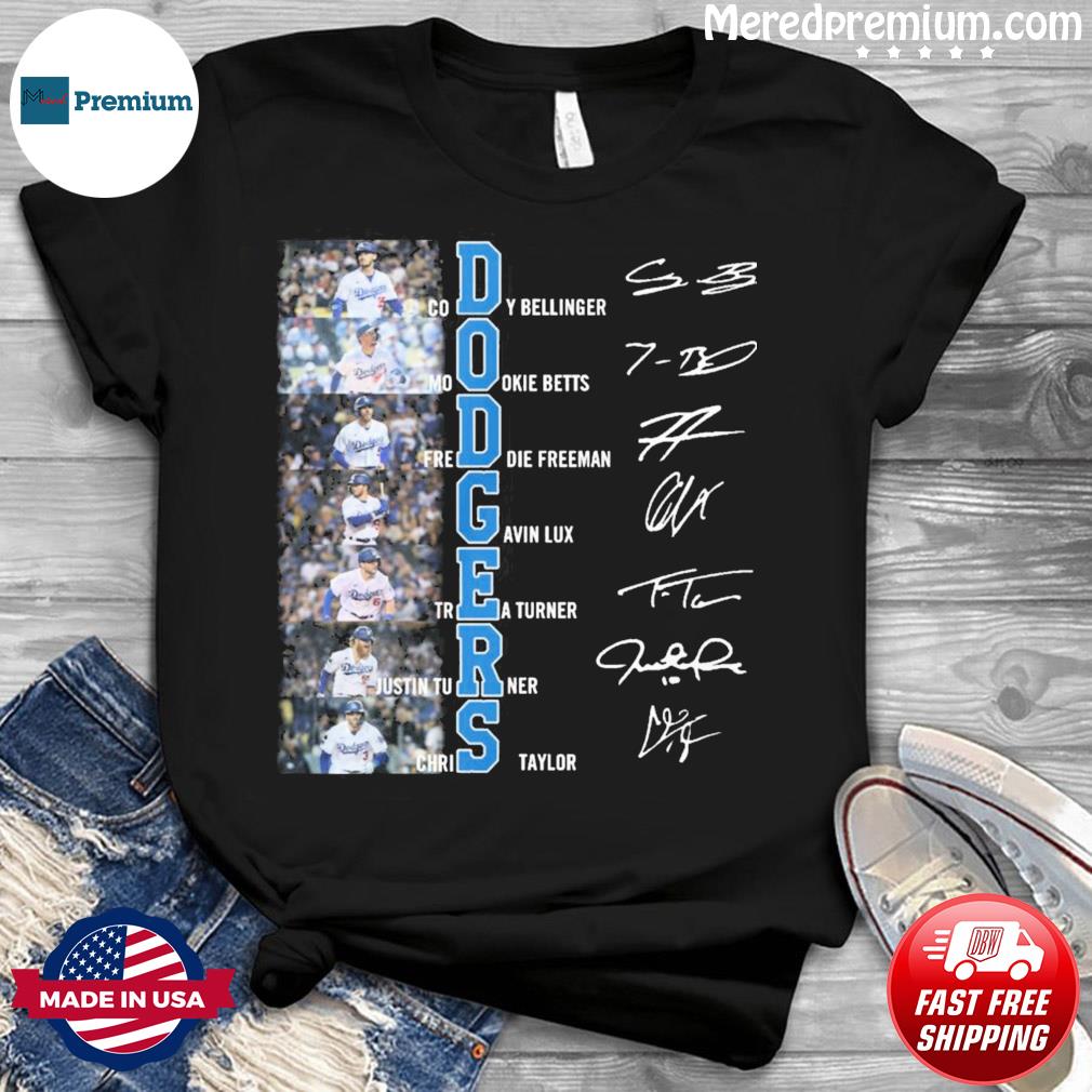 New York Dodgers squad up Dodgers players signatures shirt, hoodie,  sweater, long sleeve and tank top