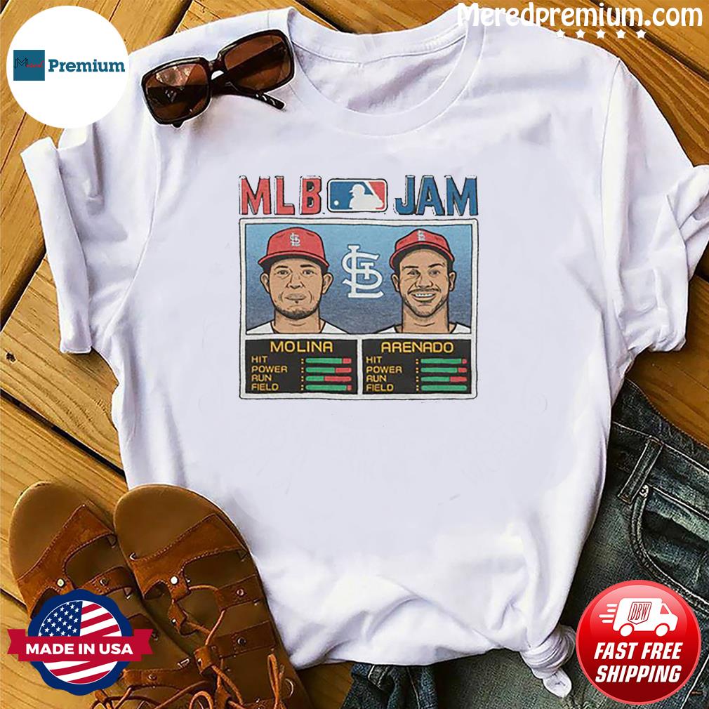 MLB Jam Cardinals Molina And Arenado Retro St. Louis Cardinals T-Shirt,  hoodie, sweater, long sleeve and tank top