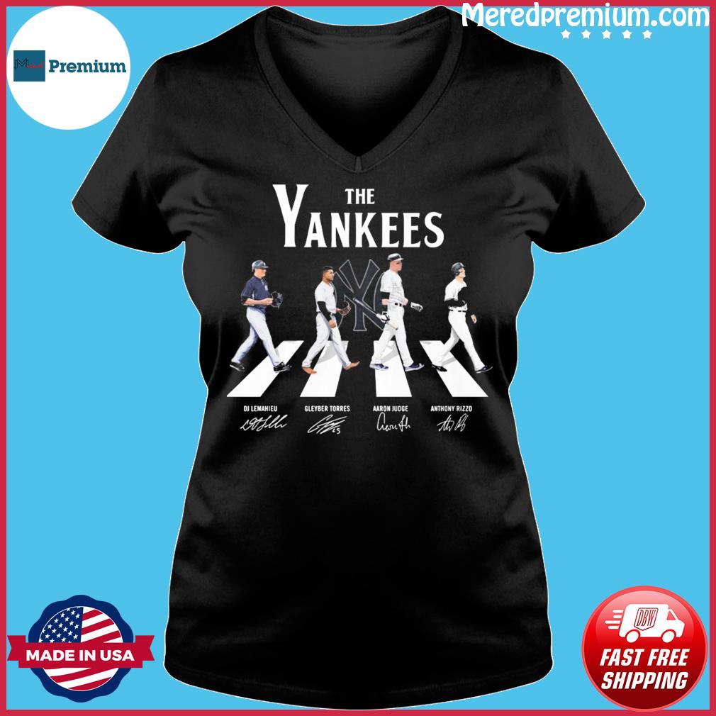 MLB The New York Yankees Baseball Team Abbey Road Signatures Shirt