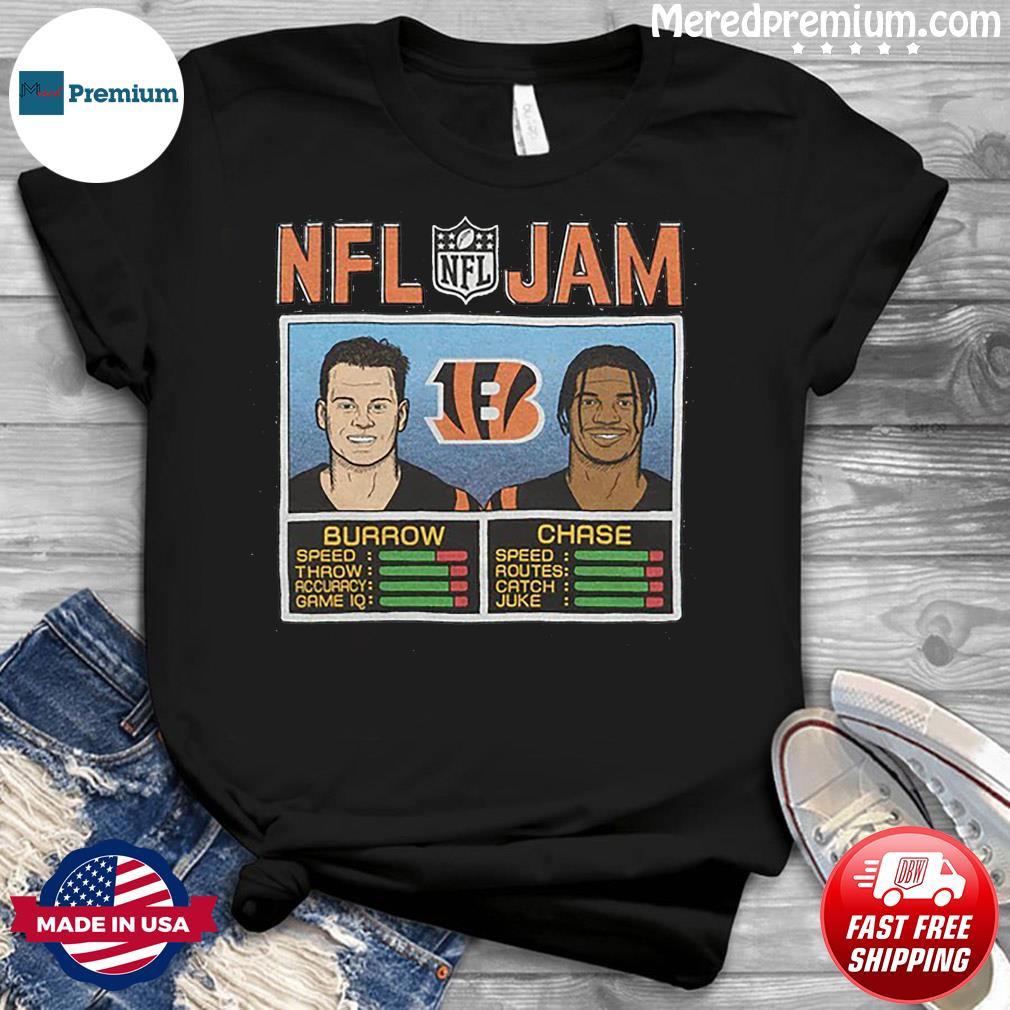 NFL jam bengals Joe burrow and ja'marr chase shirt, hoodie