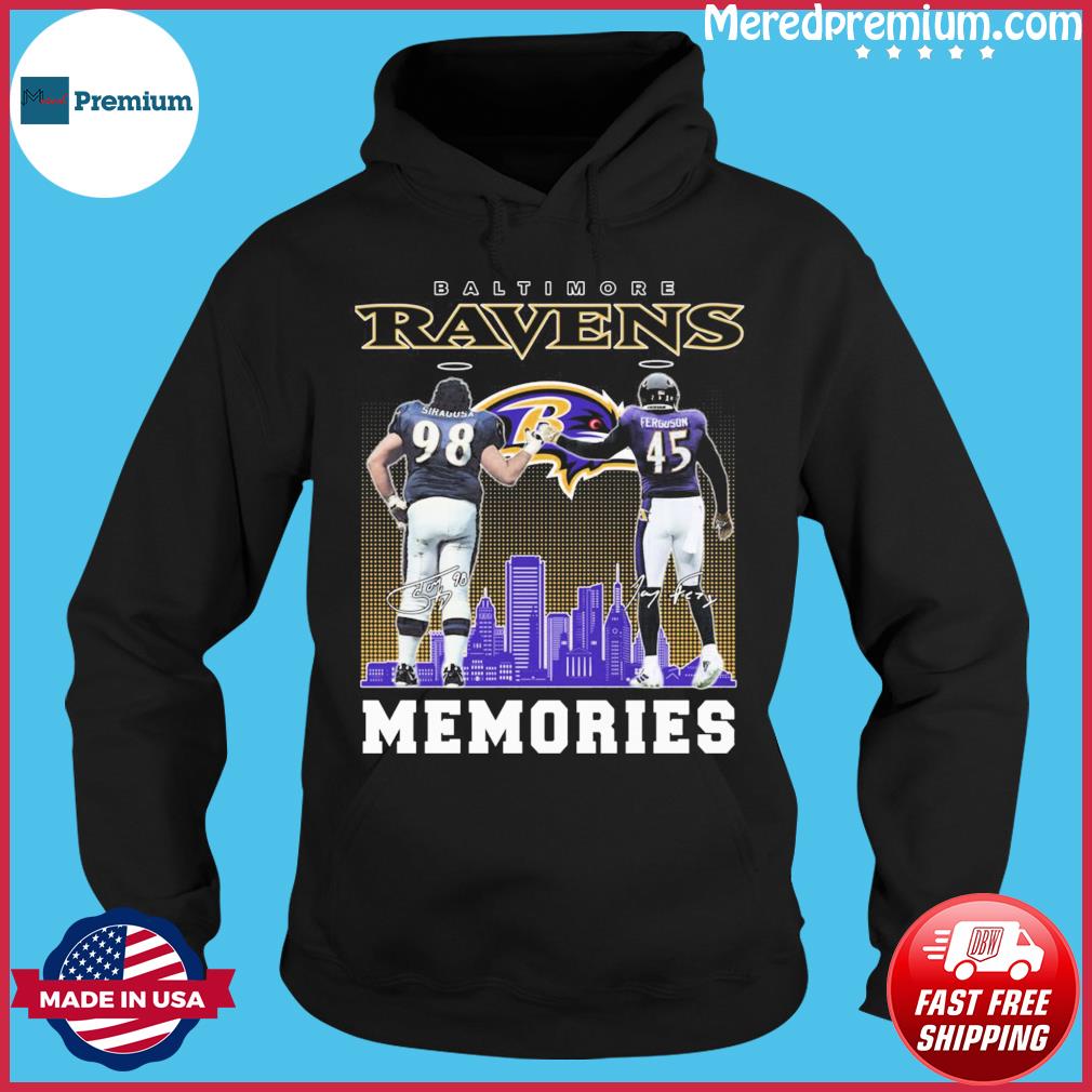 Baltimore Ravens Tony Siragusa And Jaylon Ferguson Memories Signatures Shirt,  hoodie, sweater, long sleeve and tank top