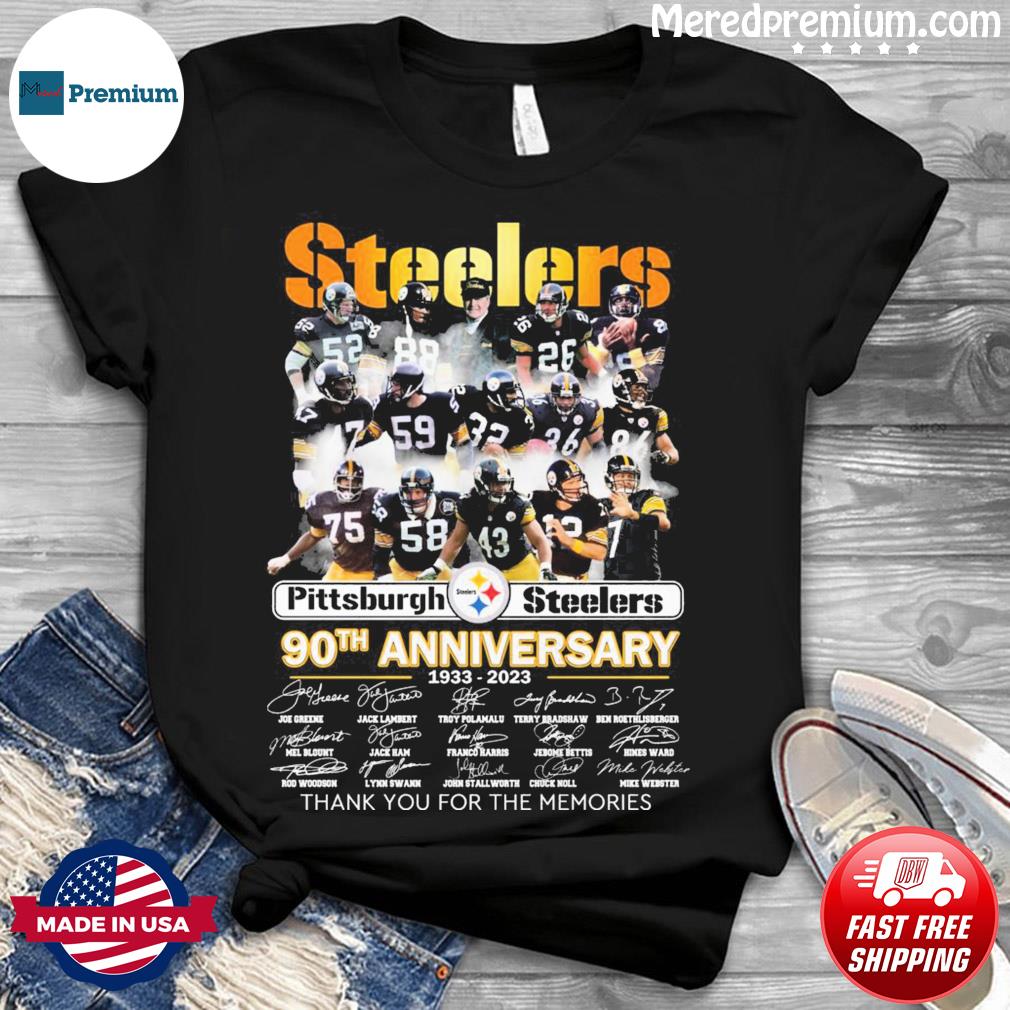 The Steelers Team 90th Anniversary 1933-2023 Signatures Thank You