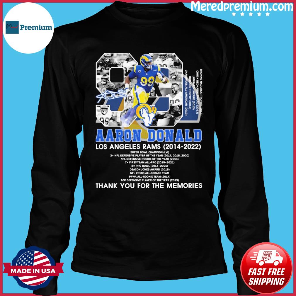 Los Angeles Rams Aaron Donald 99 signature shirt, hoodie, sweater and  v-neck t-shirt