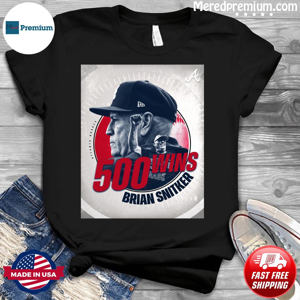 Atlanta Braves Brian Snitker 500 Wins Snitker shirt, hoodie, sweater, long  sleeve and tank top