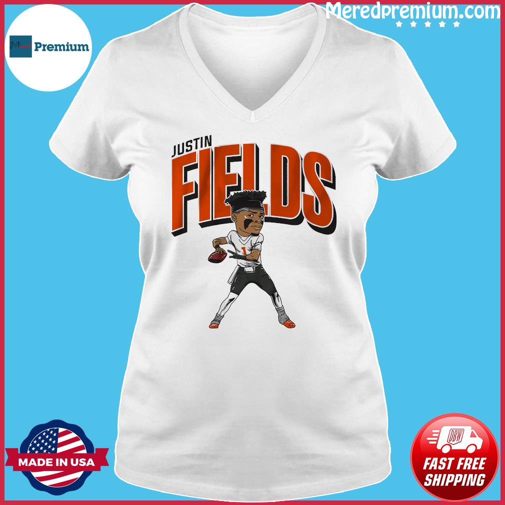 Chicago Bears Justin Fields Caricature Shirt, hoodie, sweater, long sleeve  and tank top