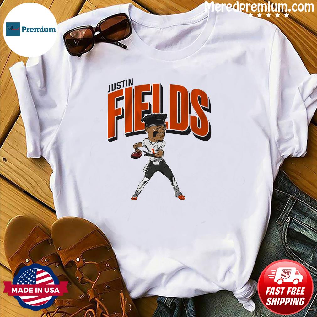 Chicago Bears Justin Fields Caricature Shirt, hoodie, sweater, long sleeve  and tank top