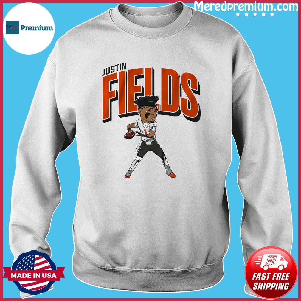 Chicago Bears Justin Fields Caricature Shirt, hoodie, sweater, long sleeve  and tank top