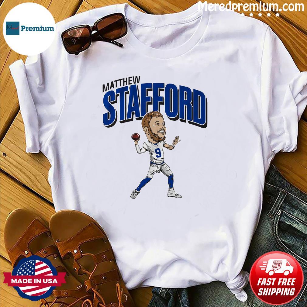 Matthew Stafford Caricature American football quarterback for the Los  Angeles Rams T-Shirt - Guineashirt Premium ™ LLC