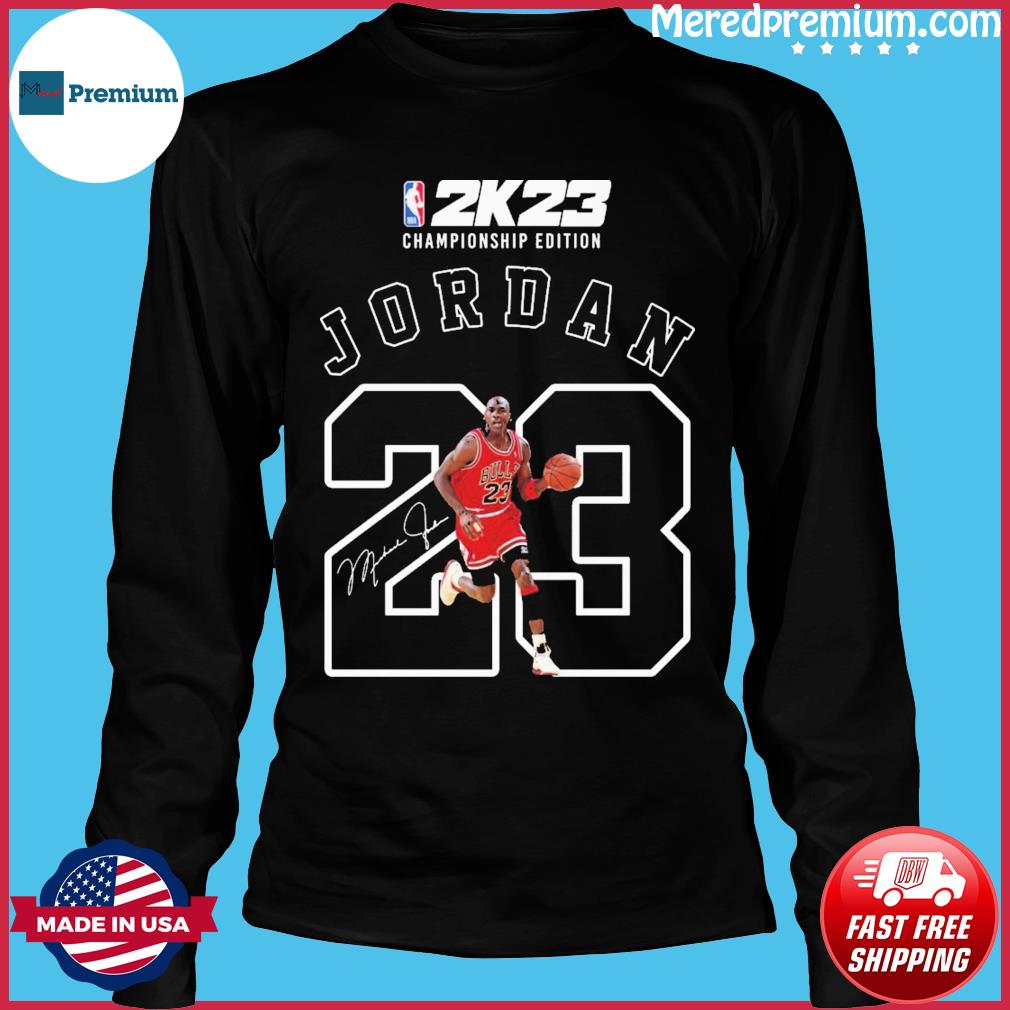NBA 2K23 Championship Edition Michael Jordan 23 Signature Unisex T-Shirt -  REVER LAVIE