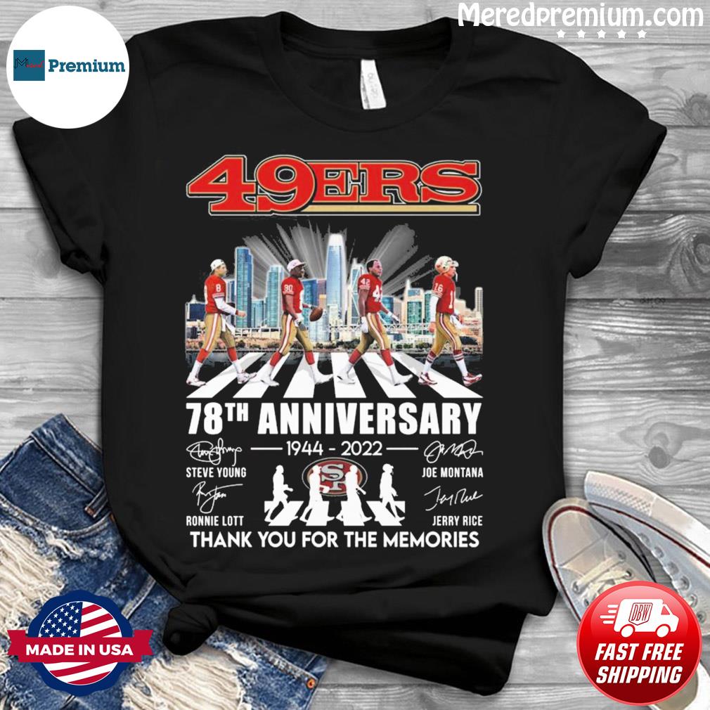 San Francisco 49ers Abbey Road signatures shirt, hoodie, sweater, long  sleeve and tank top