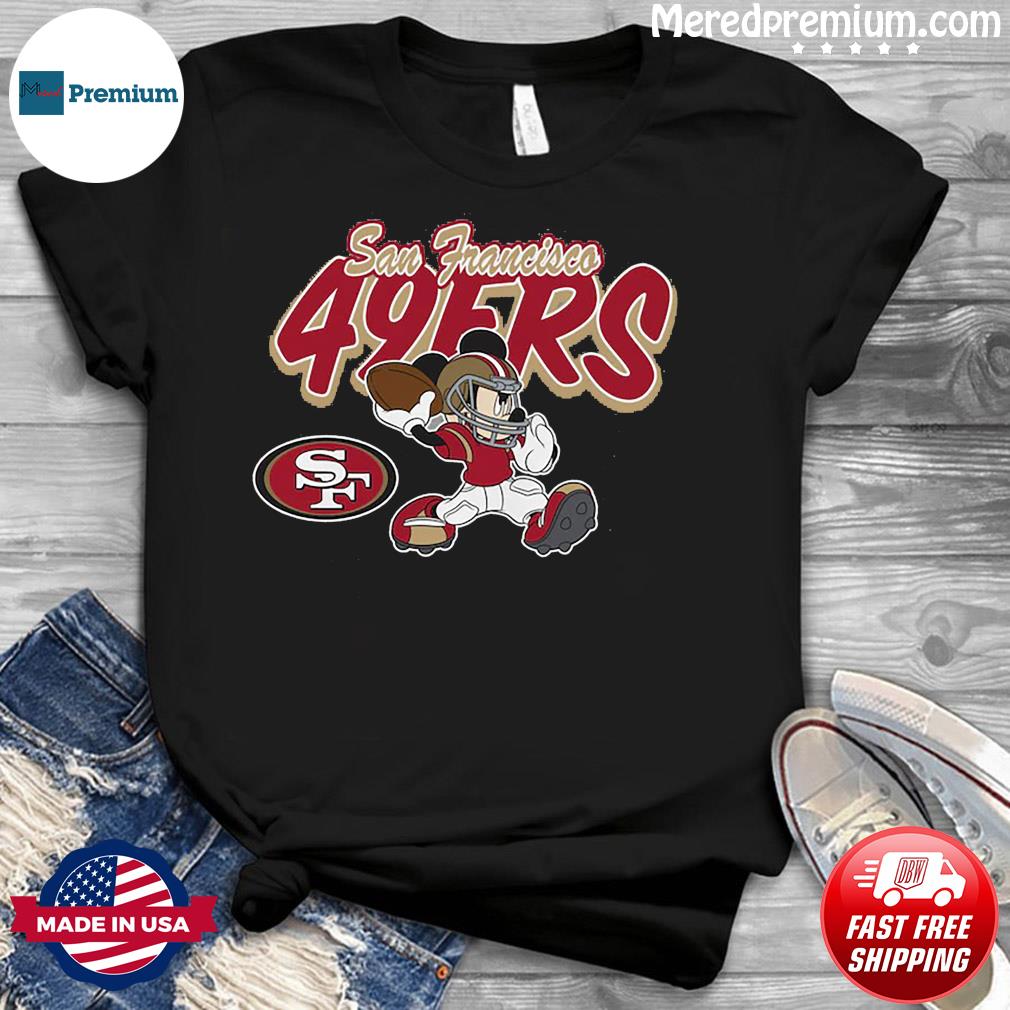 San Francisco 49ers Toddler Disney Lil Playmaker Mickey Mouse Shirt