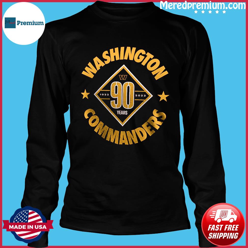 Washington Commanders 90 Years 1932-2022 shirt, hoodie, sweater, long  sleeve and tank top