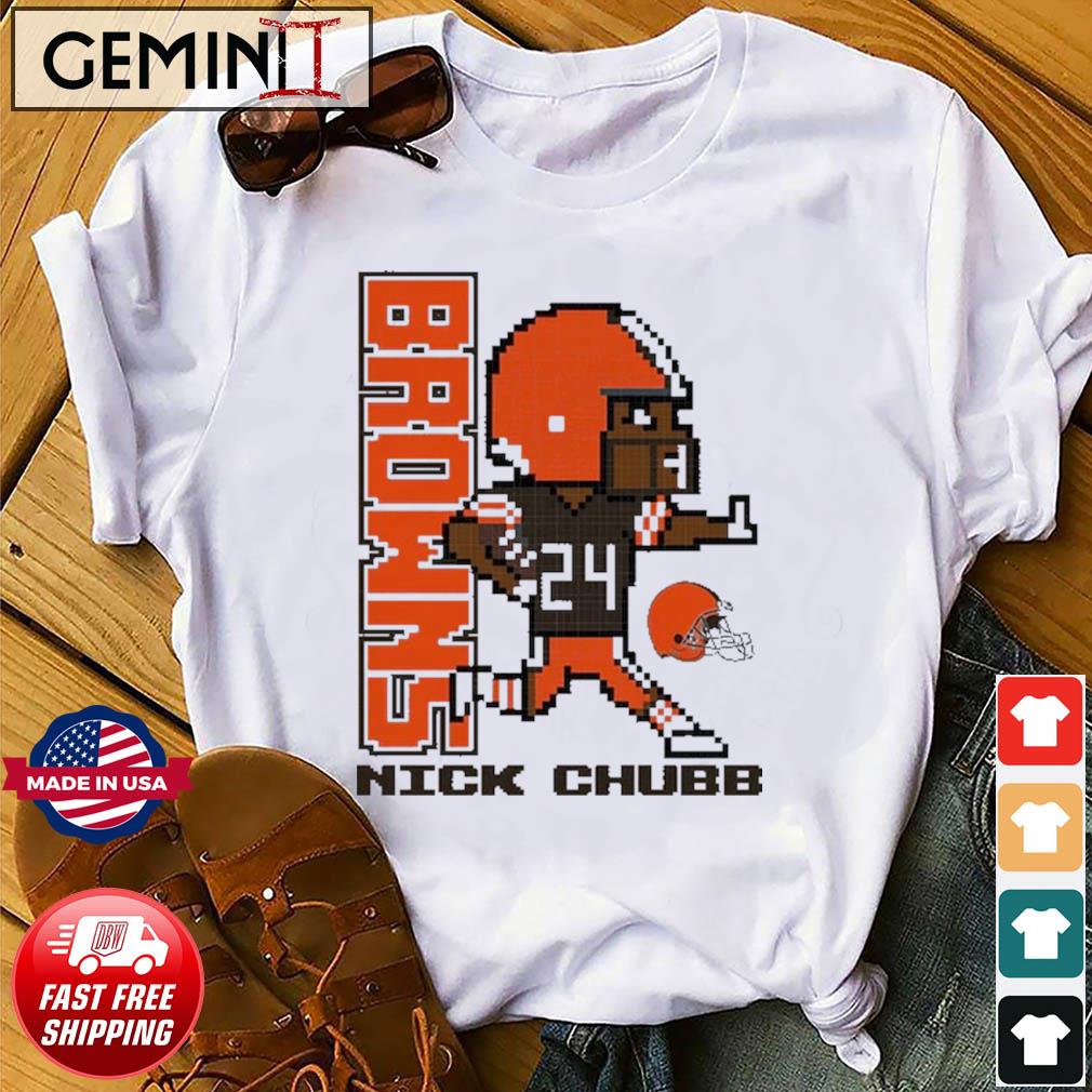 Nick Chubb Cleveland Browns Youth Pixel Player 2.0 shirt, hoodie, sweater,  long sleeve and tank top