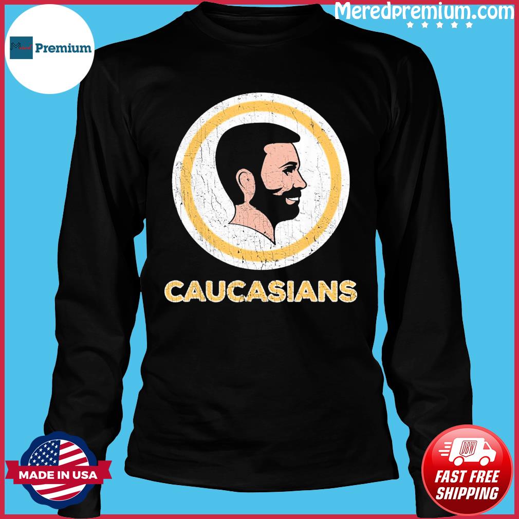 : Caucasian T-Shirt Caucasians Pride Vintage Funny Shirt