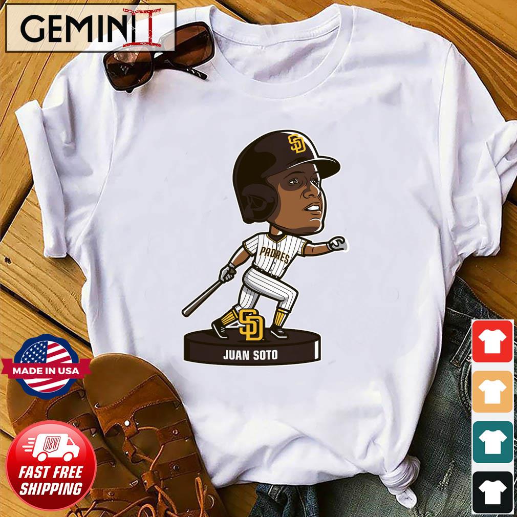 Juan Soto Caricature San Diego Padres Bobble Head Shirt