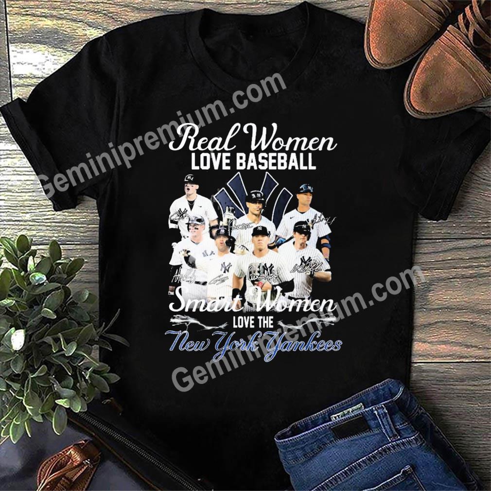 Real Men Love Baseball Smart Men Love The New York Yankees Shirt