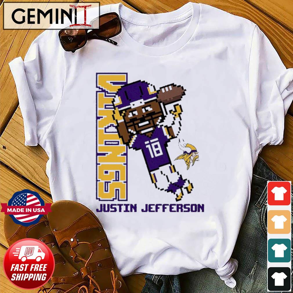 Justin Jefferson Minnesota Vikings Youth Pixel Player shirt, hoodie,  sweater, long sleeve and tank top