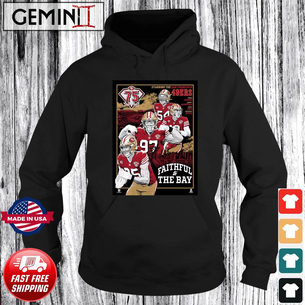 San francisco 49ers 75th anniversary shirt, hoodie, sweater, long sleeve  and tank top