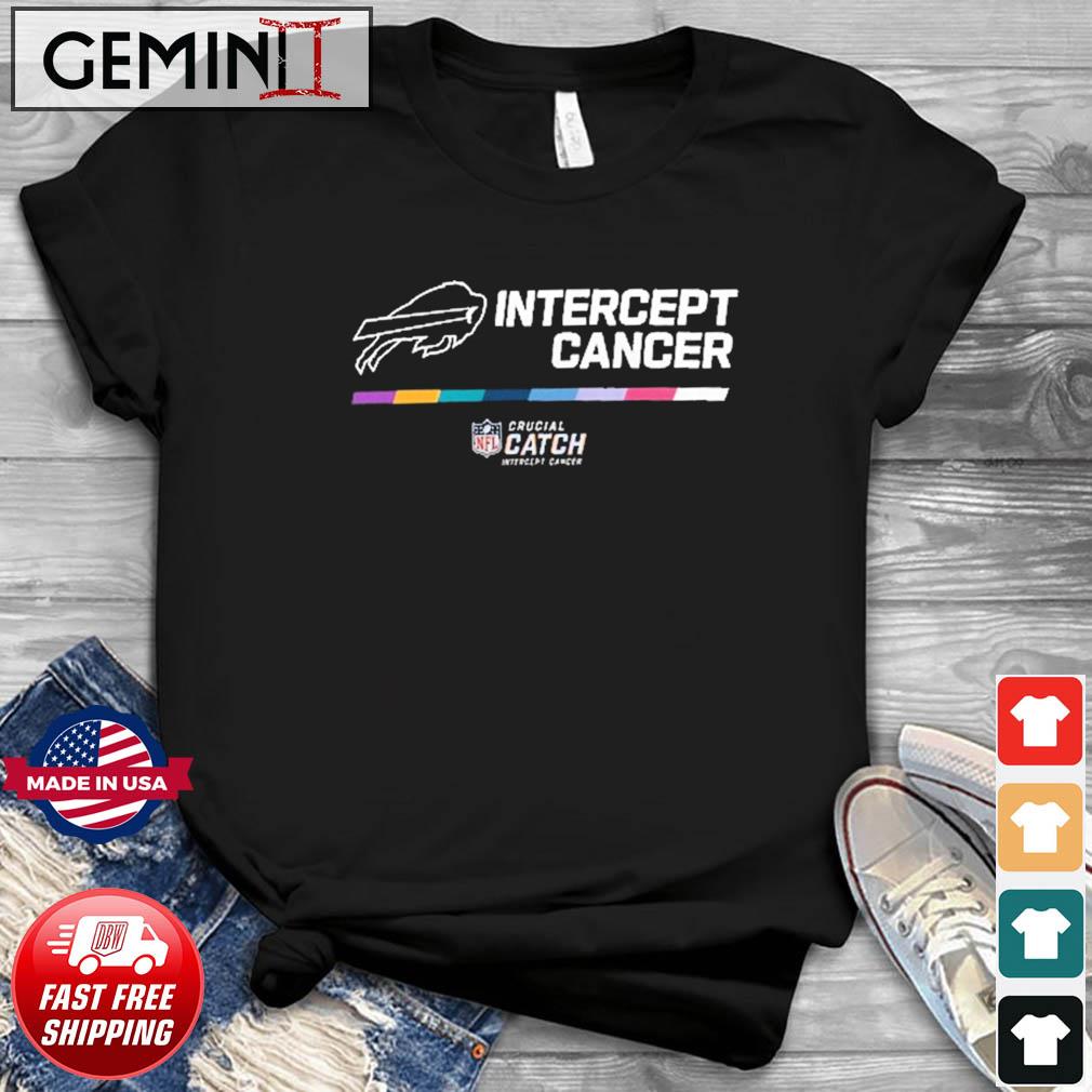 Buffalo bills intercept cancer 2022 nfl crucial catch shirt, hoodie,  longsleeve tee, sweater