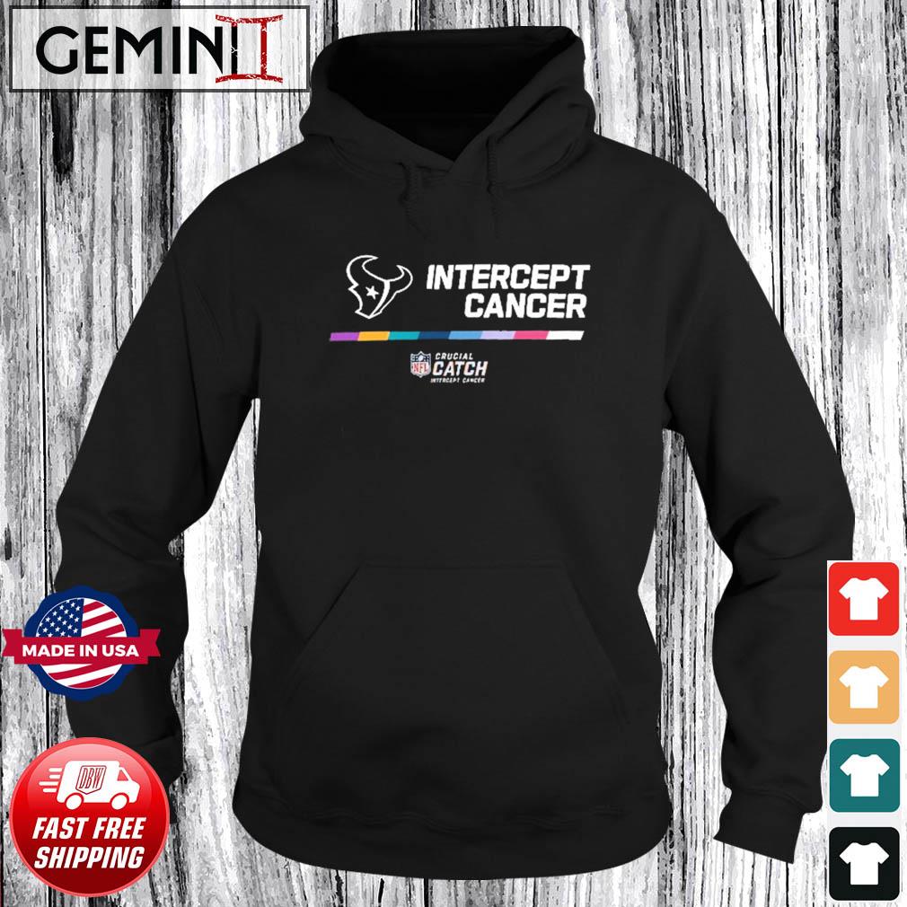 NFL Shop Houston Texans 2022 Crucial Catch Intercept Cancer Hoodie -  Limotees