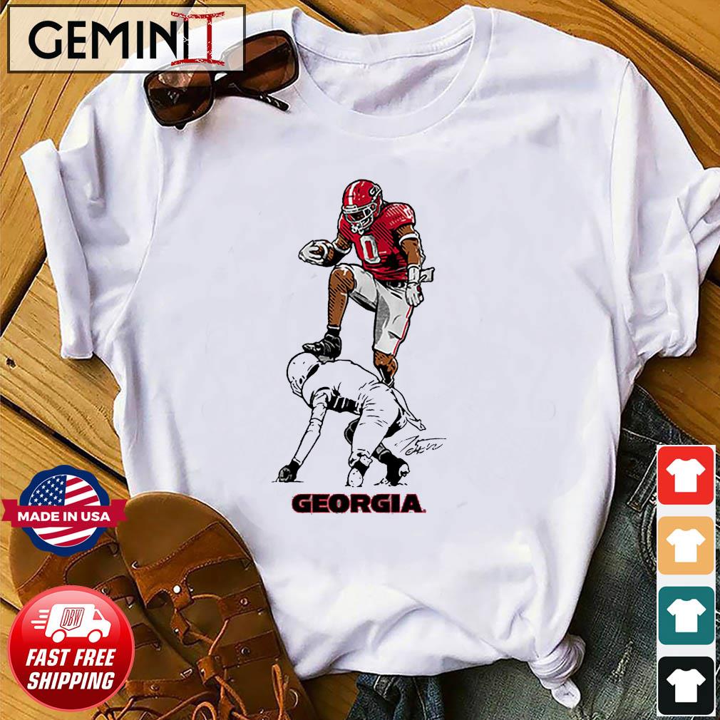 OneRockin Georgia Football Brock Bowers Premium SS T-Shirt