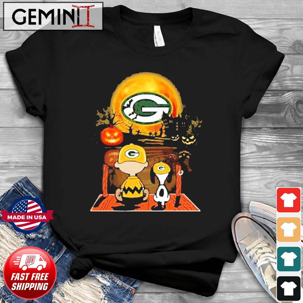 Snoopy Charlie Brown Pumpkin Green Bay Packers Halloween Moon Shirt -  High-Quality Printed Brand