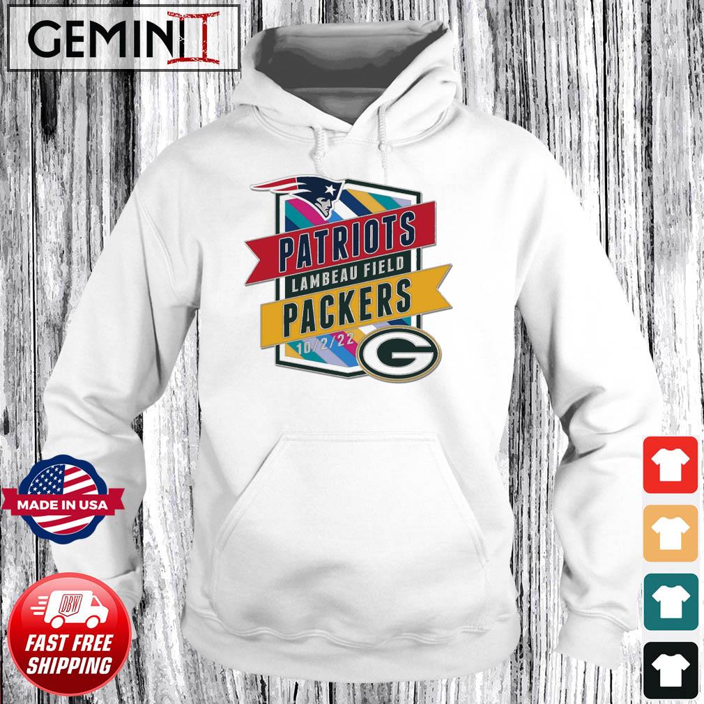 Packers Vs. Patriots October 2 Gameday NFL Crucial Catch Shirt, hoodie,  sweater, long sleeve and tank top