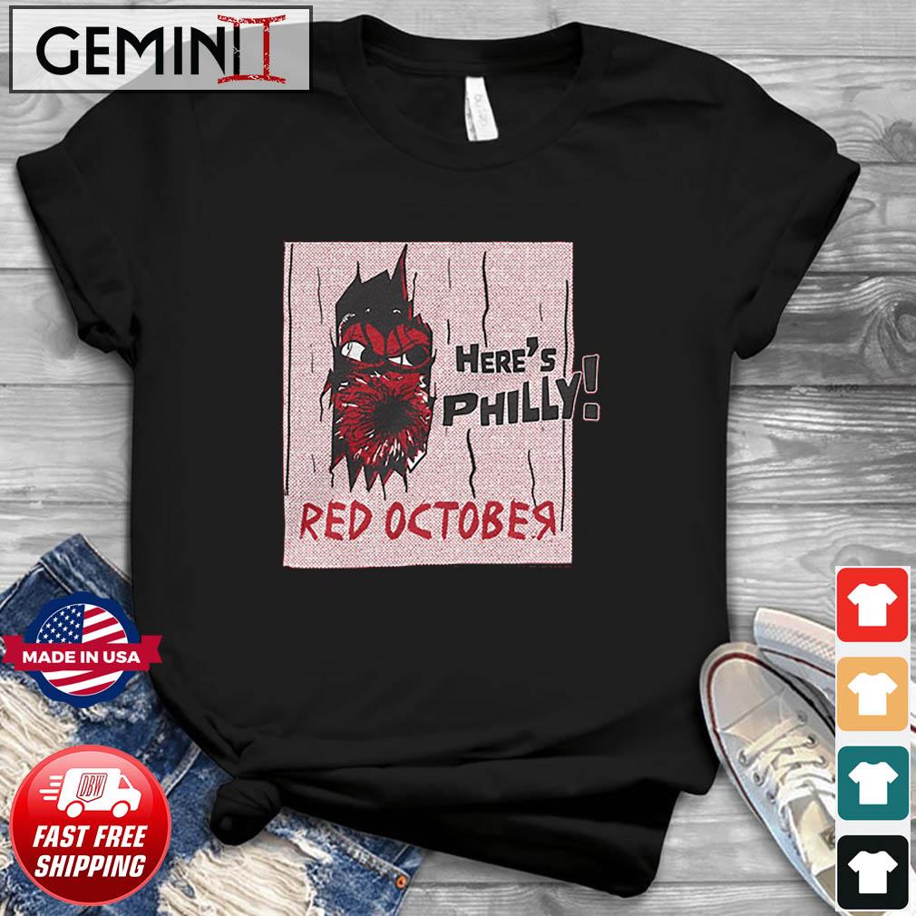 Mickey Disney Red October Phillies Shirt - High-Quality Printed Brand