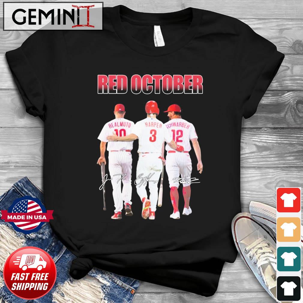 Philadelphia Phillies Red October J. T. Realmuto Bryce Harper And