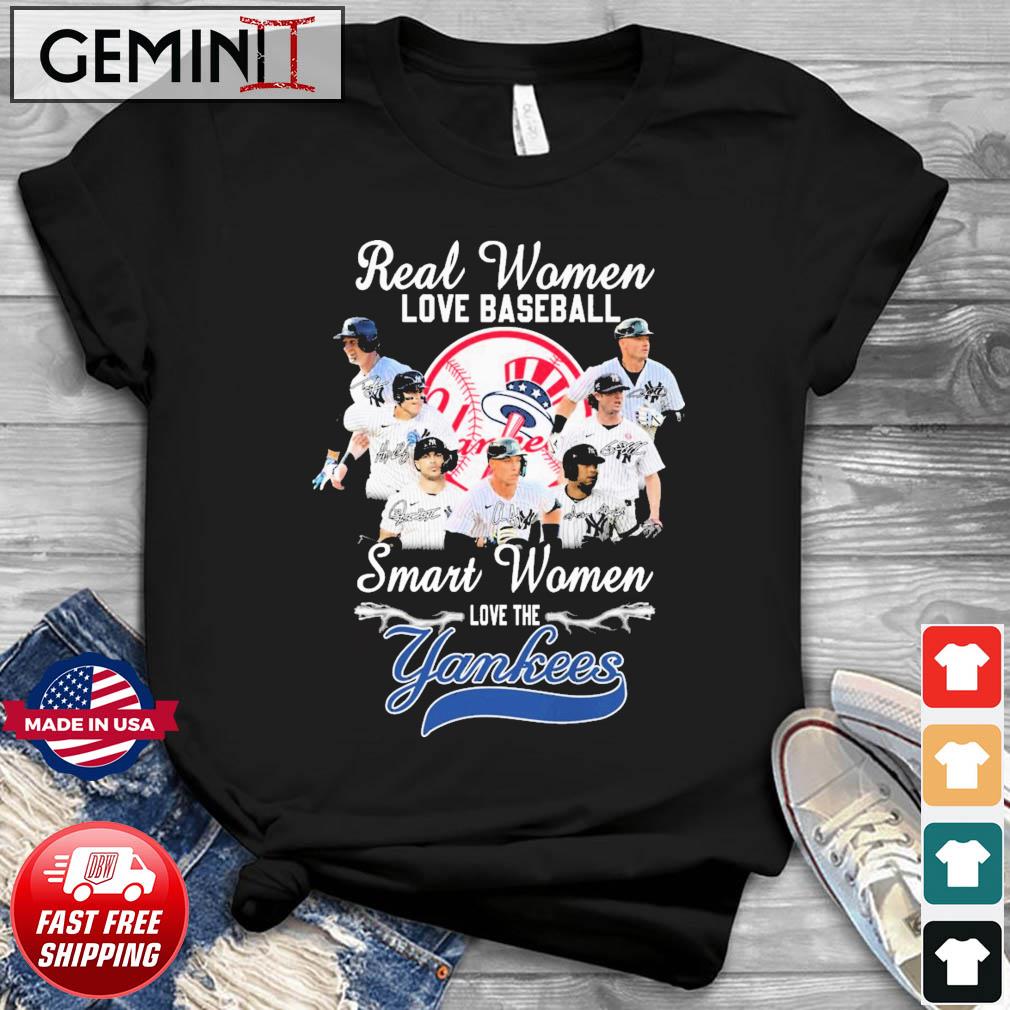 Buy Real Women Love Baseball Smart Women Love The New York Yankees  Postseason 2022 Signatures Shirt For Free Shipping CUSTOM XMAS PRODUCT  COMPANY