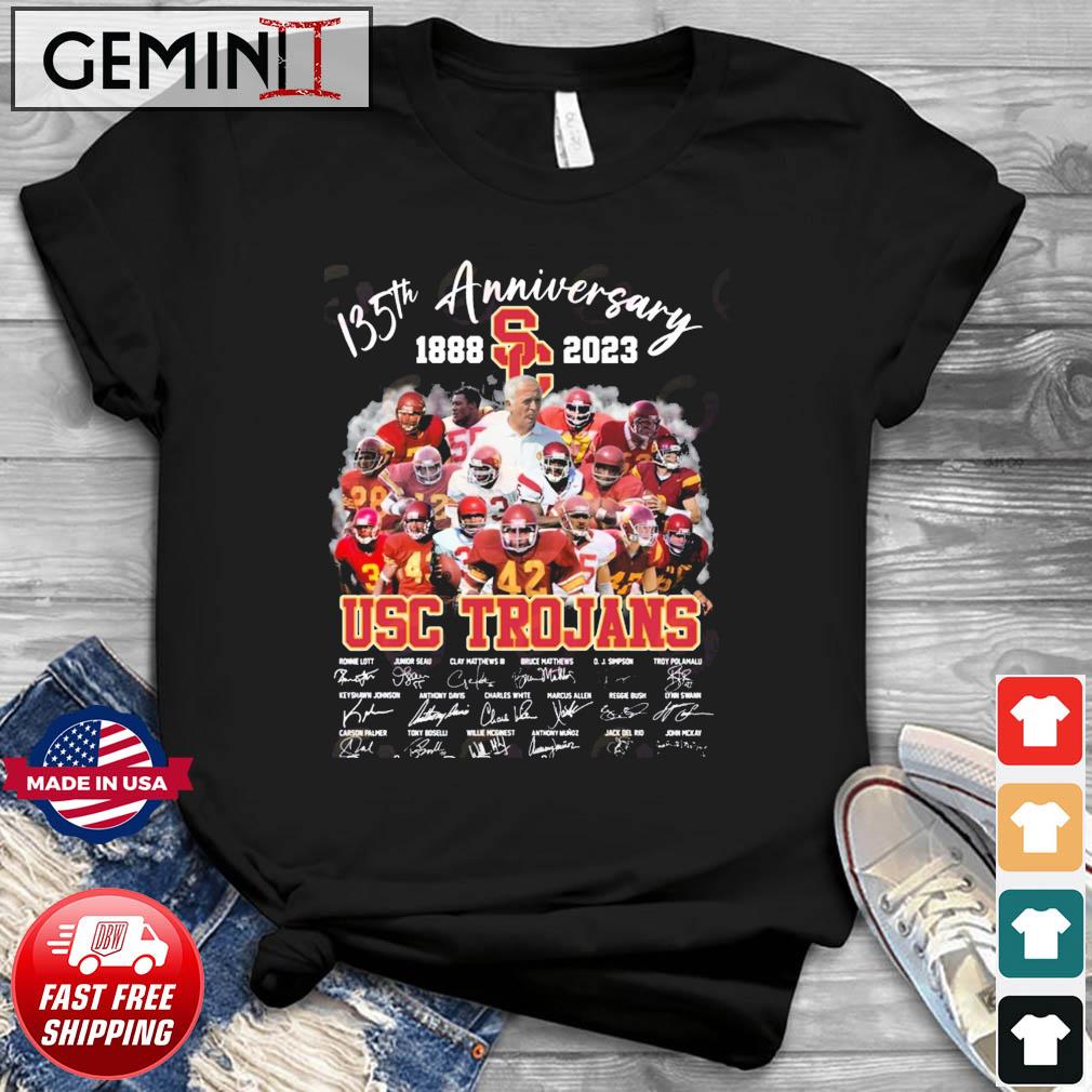 135th Anniversary 1888 – 2023 USC Trojans Thank You For The Memories T-Shirt