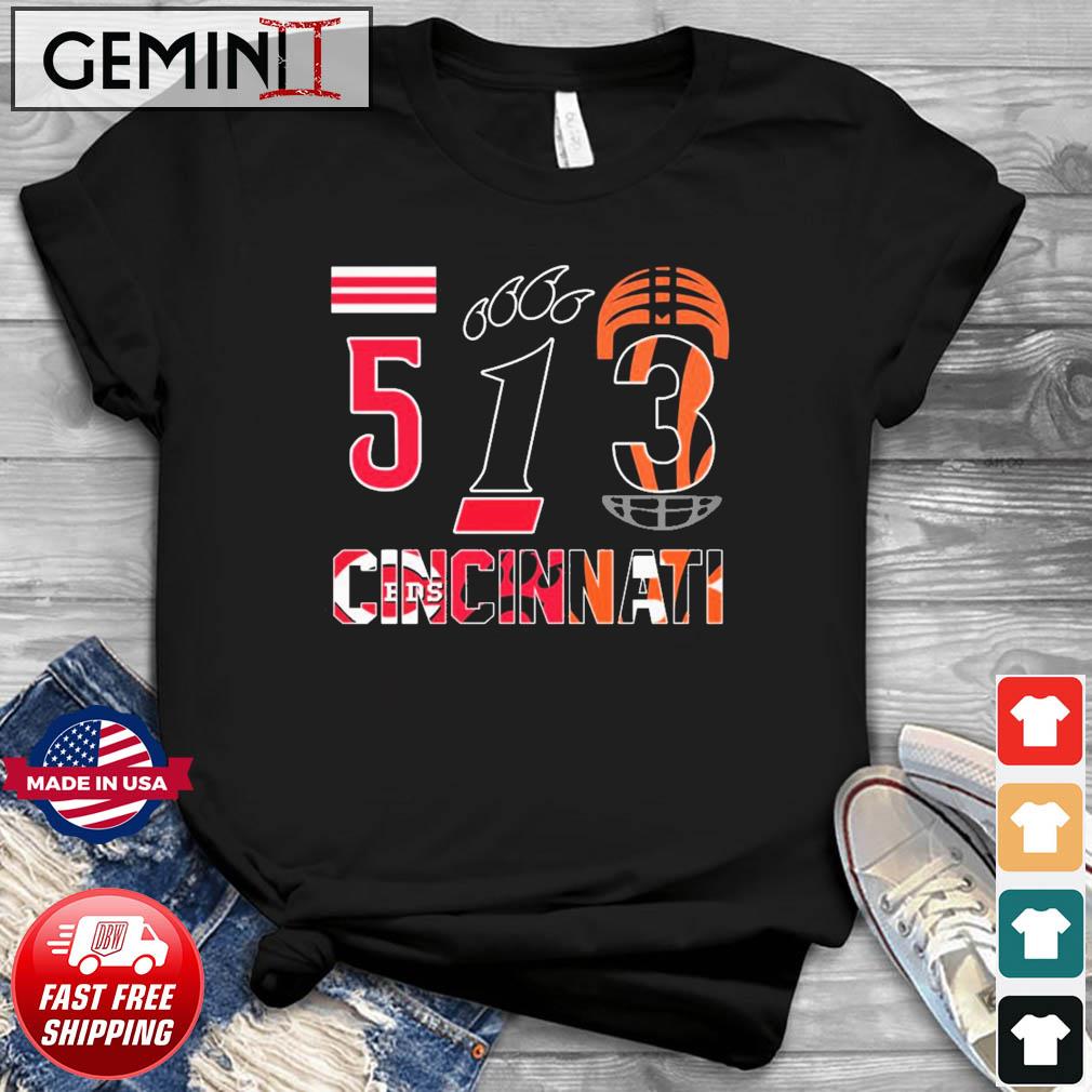 513 Cincinnati Red Cincinnati Bearcats And Cincinnati Bengals Shirt
